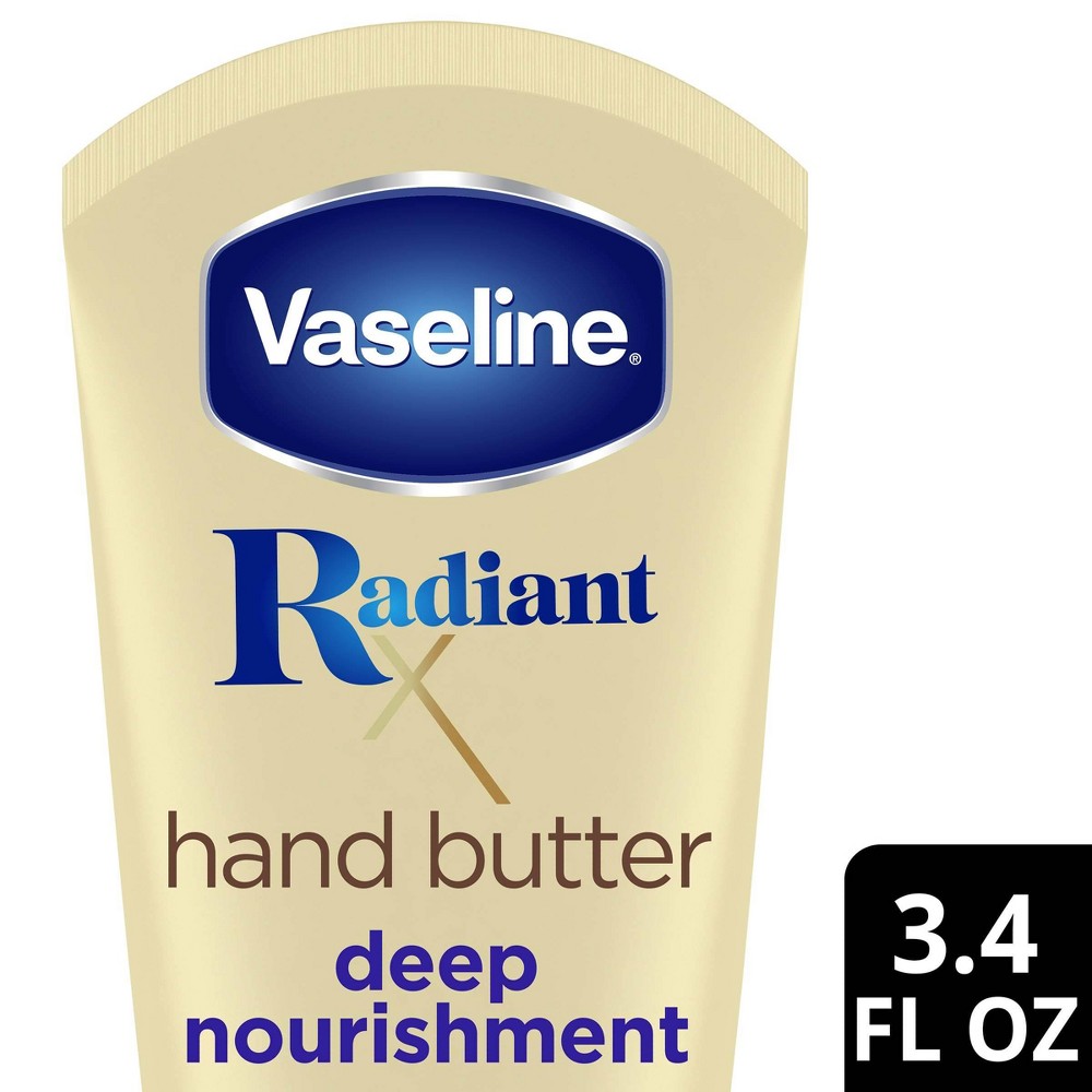 Photos - Shower Gel Vaseline Radiant x Deep Nourishment Hand Butter - 3.4oz 