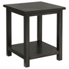 20" Distressed Java Wood End Table with Lower Shelf, Perfect for Rustic and Cozy Living Spaces - 2 of 4