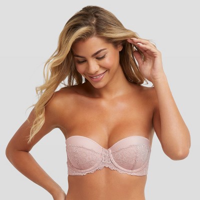 Maidenform Self Expressions Women's Wireless Plunge Push-Up Bra SE1189 -  Beige 40D