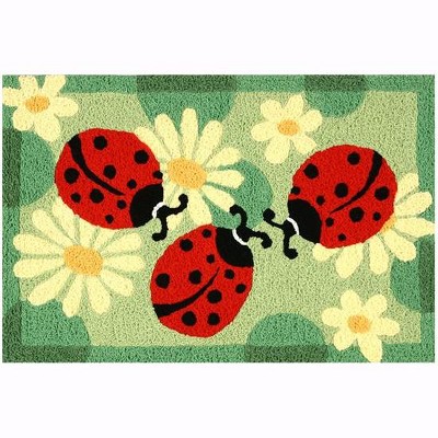 Jellybean Ladybugs Rug: Playful Charm for Indoor & Outdoor Spaces 20"X30"