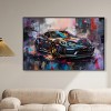 Art Remedy Porsche's Vibrant Lux Car Paintings Framed - 2 of 4