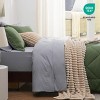 5/7 Pcs Bed in a Bag with Contrast Color Solid Design Bedding Set - 4 of 4