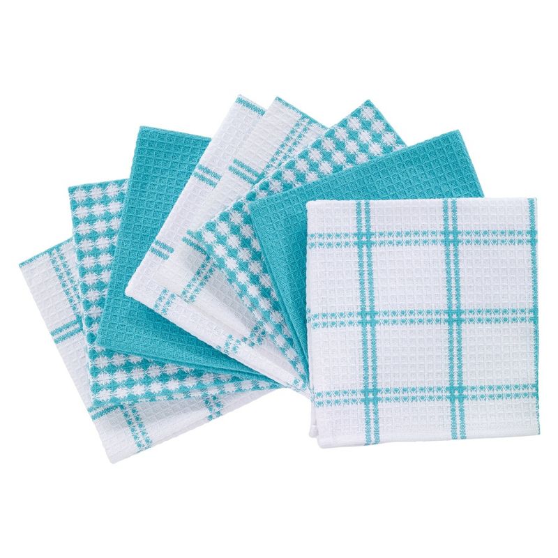 T-fal Coordinating Flat Waffle Weave Dish Cloth, Eight Pack, 2 of 6