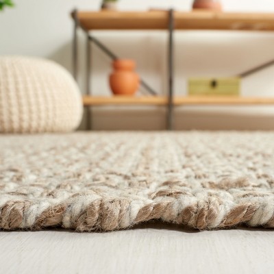 Gray Flat Woven Handmade Wool Area Rug, 5' x 8'