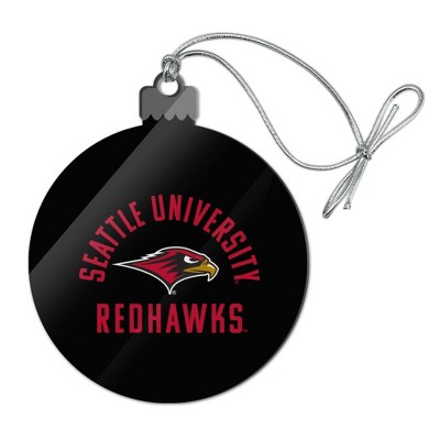 Seattle Redhawk Acrylic Christmas Tree Holiday Ornament