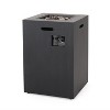 Christopher Knight Home Jasmine Outdoor 30,000 BTU Square Fire Column, Brushed Black - 2 of 4