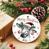 Lomsoe Donkey Christmas Ornament Christmas Tree Ornament Christmas Gifts Ceramic Hanging Ornament Christmas Decor Ceramic Xmas Tree Ornament Decor - 3 of 4