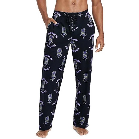 Marvel Men s Black Panther Wakanda Forever Aop Sleep Pajama Pants Large Black Target