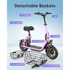 Mastgoal 550W Electric Scooter with Seat for Adult, 12 inch Commuter Electric Scooter with Dual Shock Absorbers and Up to 25 Miles 18.6MPH - 4 of 4