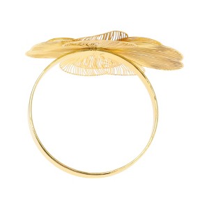 Unique Bargains Napkin Rings Flower Stainless Steel 1 Pc - 1 of 3