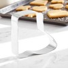 Unique Bargains Pastry Cutter Christmas Hat-Shaped Dishwasher Safe Stainless Steel Silver Tone 1Pcs - 2 of 4