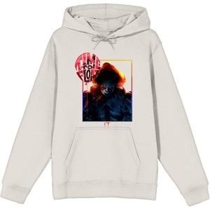 It Chapter 2 Pennywise Time To Float Adult Long Sleeve Hoodie - 1 of 2