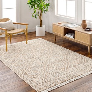 Mark & Day Circleville 5'3"x7' Rectangle Woven Indoor Area Rugs Cream: Geometric, Stain-Resistant, Modern, Bohemian - 1 of 4