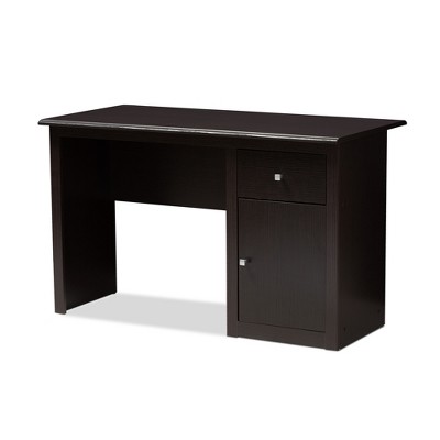 Belora Modern And Contemporary Finished Desk Dark Brown Baxton