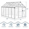 Greenhouse for Outdoors, Heavy-Duty Walk-In Design with Roof Vent, Ground Nails & Sliding Lockable Door, for Garden Backyard - 2 of 4