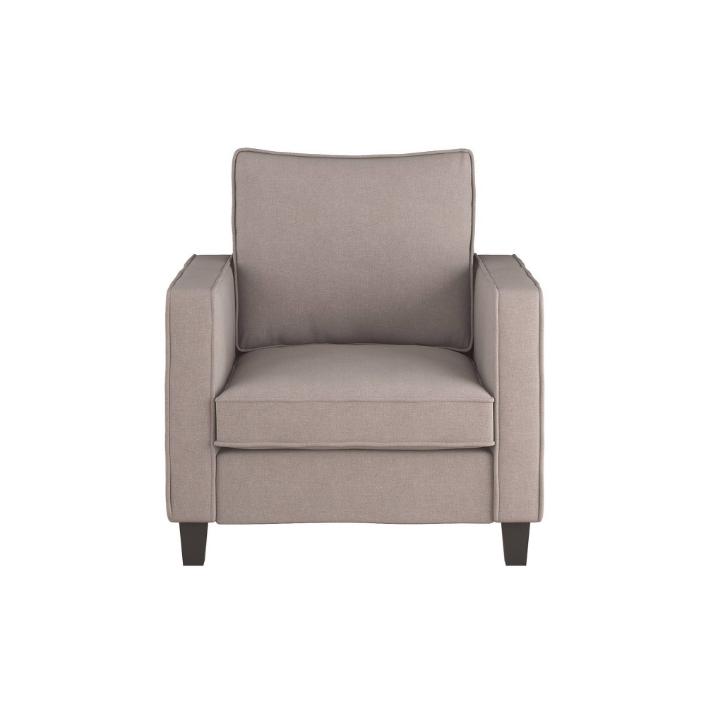 Georgia Fabric Accent Armchair Taupe - CorLiving