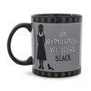 Silver Buffalo Addams Family Wednesday "On Wednesdays, We Wear Black" 20-Ounce Ceramic Mug - 2 of 4