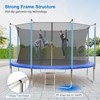 10FT 12FT 14FT 16FT Trampoline with Safety Enclosure & Ladder - Recreational Trampolines for Kids/Adults, ASTM Certified Outdoor Bounce - 4 of 4