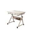 Fabric, MDF, and Metal Adjustable Puzzle Table with 4 Trays and Tilt/Height Adjustment - 3 of 4