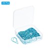 Unique Bargains Drop-Shaped Metal Prevent Tearing Pages Home Office Paper Clip 50 Pcs - 3 of 4