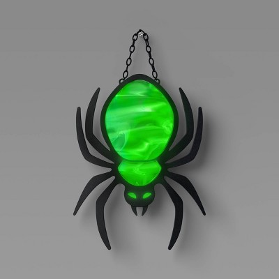 Spider Lit Iridescent LED Halloween Novelty Silhouette Light Green - Hyde and EEK! Boutique™