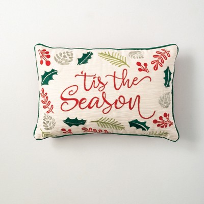 Sullivans Tis the Season Cotton Pillow 13"H Multicolored