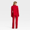 Women's Cloud Knit Modal Long Sleeve Notch Collar Top and Pants Pajama Set - Auden™ - 2 of 3