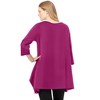 Woman Within Plus Size French Terry Handkerchief Hem Tunic - 3 of 4