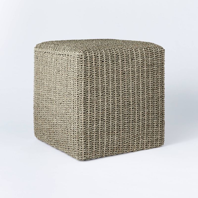 Lynwood Square Woven Cube Natural - Threshold&#8482; designed with Studio McGee, 1 of 13