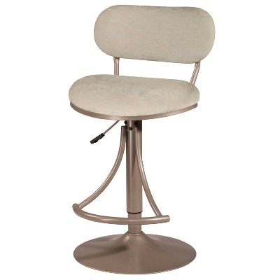 Athena Swivel Adjustable Counter Height Barstool Champagne/Bronze - Hillsdale Furniture