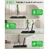 Akluer 2-in-1 Walking Pad Treadmill with Incline, 2.5 HP Under Desk Treadmill with Remote, Folding Compact Treadmill for Home Office with LED Display - 4 of 4