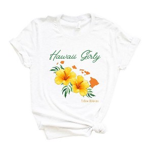 Simply Sage Market Women's Hawaii Girly Flower Short Sleeve Graphic Tee - 1 of 3