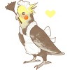 Girl's Design By Humans Cockatiel Maid By owlapin T-Shirt - 2 of 3