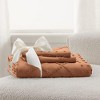 Bedsure | Solid Minimalist Embroidery Duvet Cover Set Cozy and Stylish Bedding Set - 4 of 4