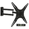 Mount-It! TV Wall Mount Full Motion LCD, LED 4K TV Swivel Bracket for 23 - 55 inch Screen Size, Compatible with VESA 400x400, 66 Lbs. Capacity, Black - 3 of 4