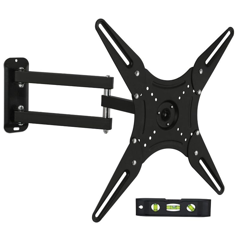 Mount-It! TV Wall Mount Full Motion LCD, LED 4K TV Swivel Bracket for 23 - 55 inch Screen Size, Compatible with VESA 400x400, 66 Lbs. Capacity, Black, 3 of 9