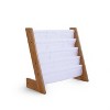 Humble Crew Kids' Journey L-Shaped 4 Tier Bookshelf White/Natural: MDF Frame, 24" Height, 4 Shelves, Ages 2+ - 2 of 4