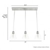 Hunter Fans 6" Van Nuys Ceiling Light Brushed Nickel 3-Light Linear Fixture for Indoor Use - 4 of 4