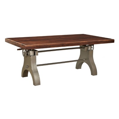 Everett Dining Table Brown - Treasure Trove Accents