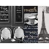 Evergreen Paris Cafe TV Trays with Stand, Set of 4 - 3 of 4