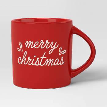 16oz Holiday Stoneware Merry Christmas Mug - Wondershop™