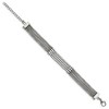 Chisel Stainless Steel Polished with Cubic Zirconia Mesh Multi Strand 6.5" Bracelet with 1.5" Extension - 3 of 4