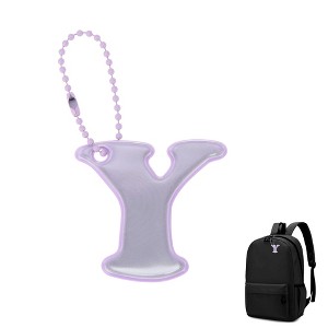 Unique Bargains Letter Y Design Reflective Keychain Purple 1 Pcs : Target