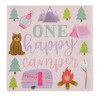 Blue Panda 100 Pack One Happy Camper Birthday Napkins for Camping Themed Party Supplies and Decor (2-ply, 6.5 In) - 3 of 4