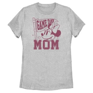 Womens Minnie Mouse Game Day Mom T Shirt - 1 of 4
