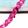 Alilang Sequin Braid Trim, 0.6 Inch Wave Sequin Strip, Glitter Metallic Paillette Sequin Ribbon, DIY Sewing Embellishment, 27 Yards - 3 of 4