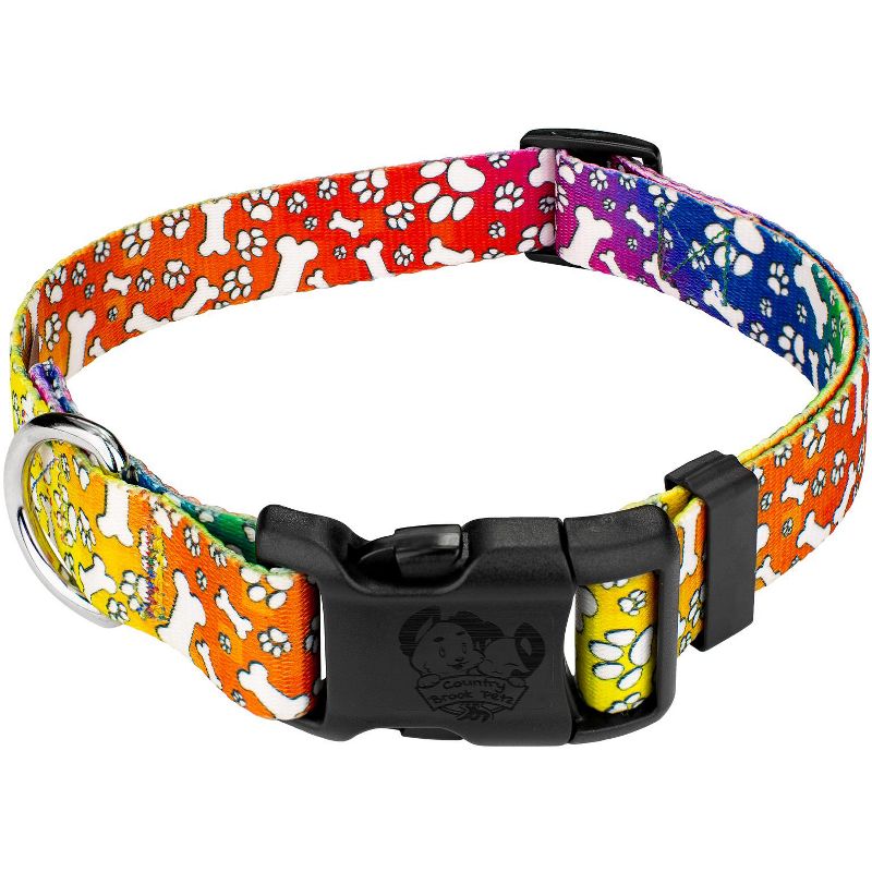 Country Brook Petz Deluxe Trippy Doggo Dog Collar - Made in The U.S.A., 1 of 7