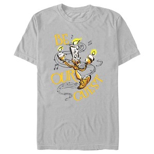 Men's Beauty and the Beast Lumiere Be Our Guest T-Shirt - 1 of 4