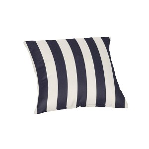 Casual Cushion Stripe Sunbrella Fabric 1-Piece Indoor/Outdoor Square Throw Pillow - 1 of 4