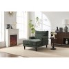 Sapphtopaz 1pc Modern Accent Chair Upholstered Chaise Lounge Chair with Metal Legs, Living Room Chair Leisure Sofa Recliner - 3 of 4